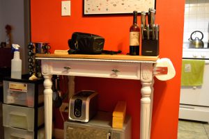 Kitchen island Adam built me.