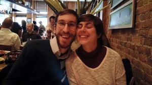 A rare picture where I look like a weirdo and Adam is normal.  Ok not so rare. 