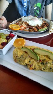 Delicious omelet at our favorite breakfast place 