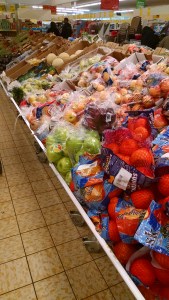 produce section at Aldi