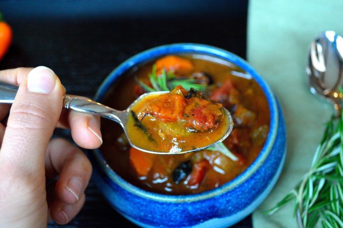Roasted Pepper Vegetable Tomato Soup | Life Healthfully Lived