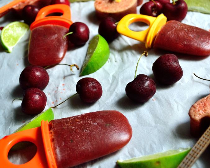Cherry-Lime Popsicles | Life Healthfully Lived