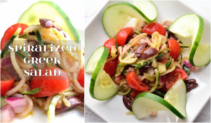 Spiralized Greek Salad | Life Healthfully Lived