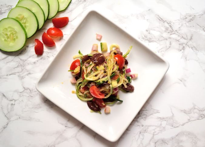 Spiralized Greek Salad | Life Healthfully Lived
