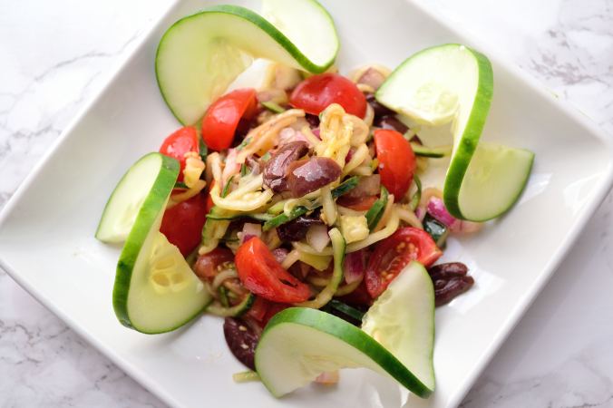 Spiralized Greek Salad | Life Healthfully Lived