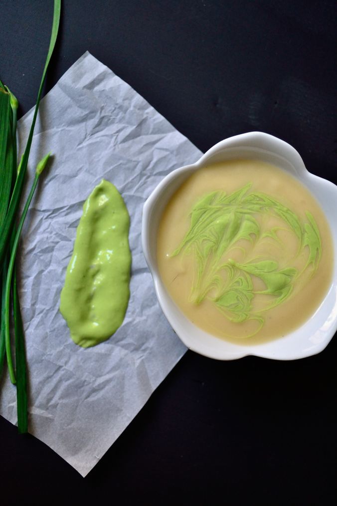 Vichyssoise with Garlic Chive Sauce | Life Healthfully Lived 