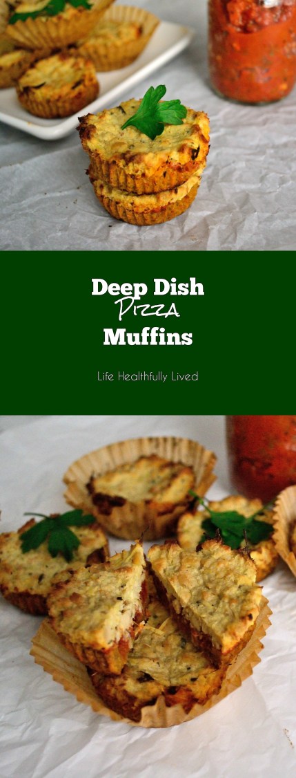 Deep Dish Pizza Muffins | Life Healthfully Lived