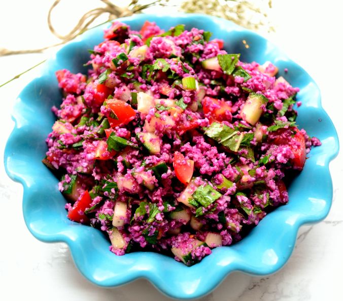 Purple Cauliflower Tabbouleh | Life Healthfully Lived
