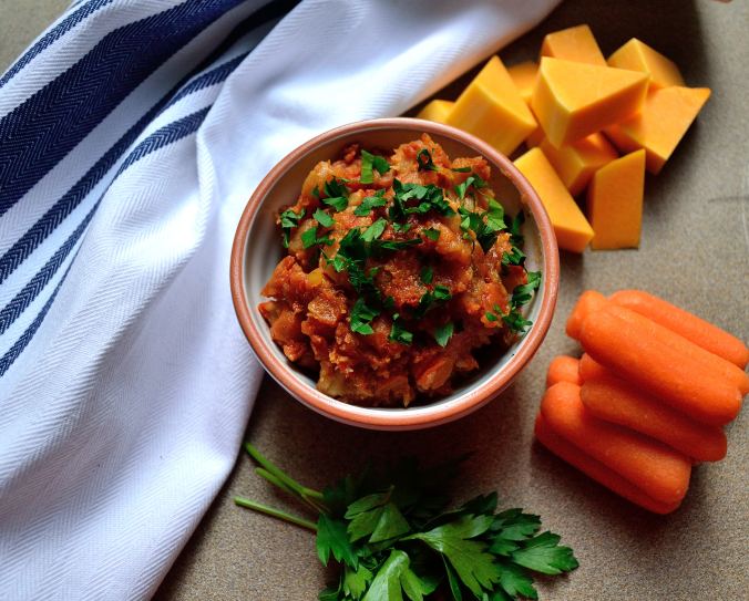 Slow Cooker Fall Vegetable Cassoulet | Life Healthfully Lived 