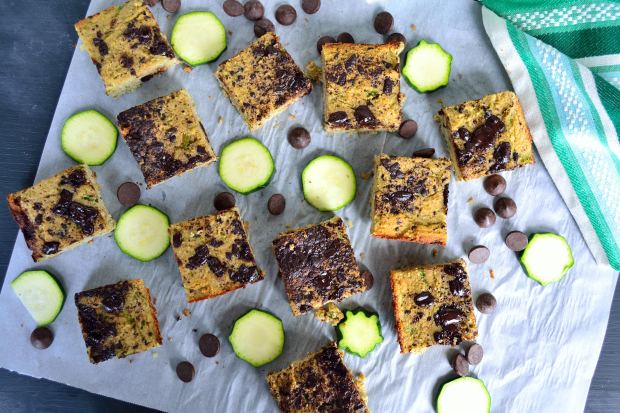 Dark Chocolate Zucchini Cake Bars | Life Healthfully Lived