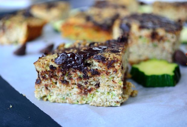 Dark Chocolate Zucchini Cake Bars | Life Healthfully Lived