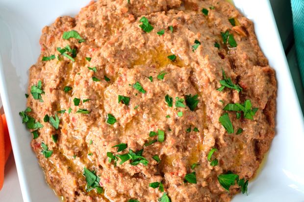 Muhammara with Za'atar Pita Chips | Life Healthfully Lived