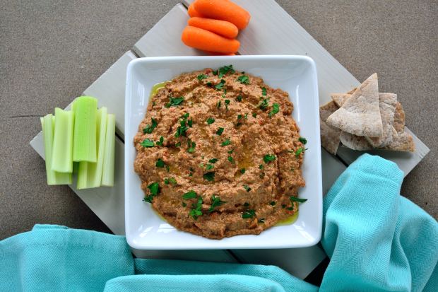 Muhammara with Za'atar Pita Chips | Life Healthfully Lived
