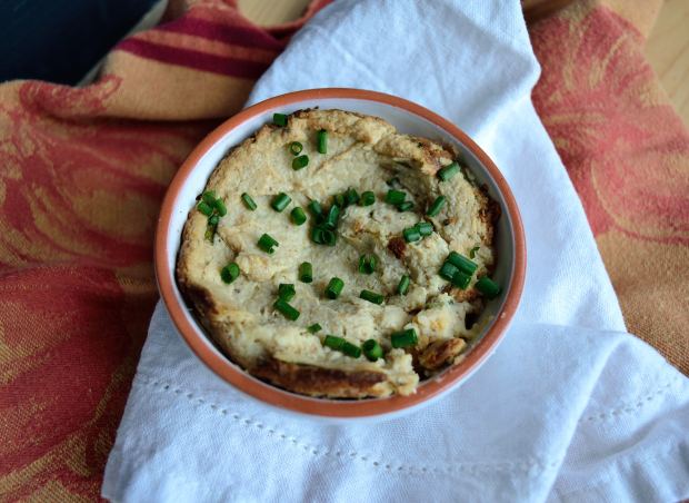 Twice Baked Mashed Cauliflower Casserole | Life Healthfully Lived